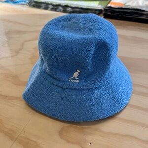 Kangol Men’s Bermuda Bucket Hat Spring Collection Terrycloth Material Denim Blue